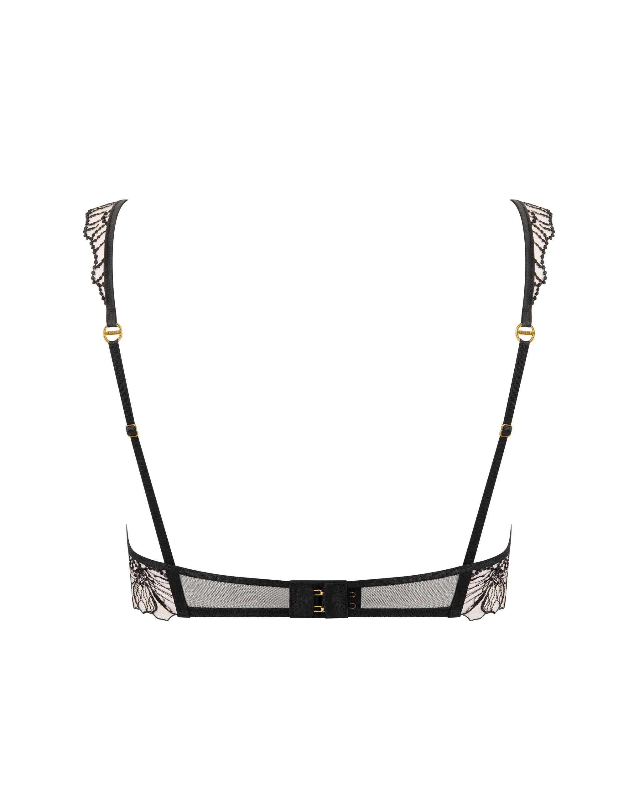 Amarosa Reggiseno Ricamato Floreale Nero - Image 6