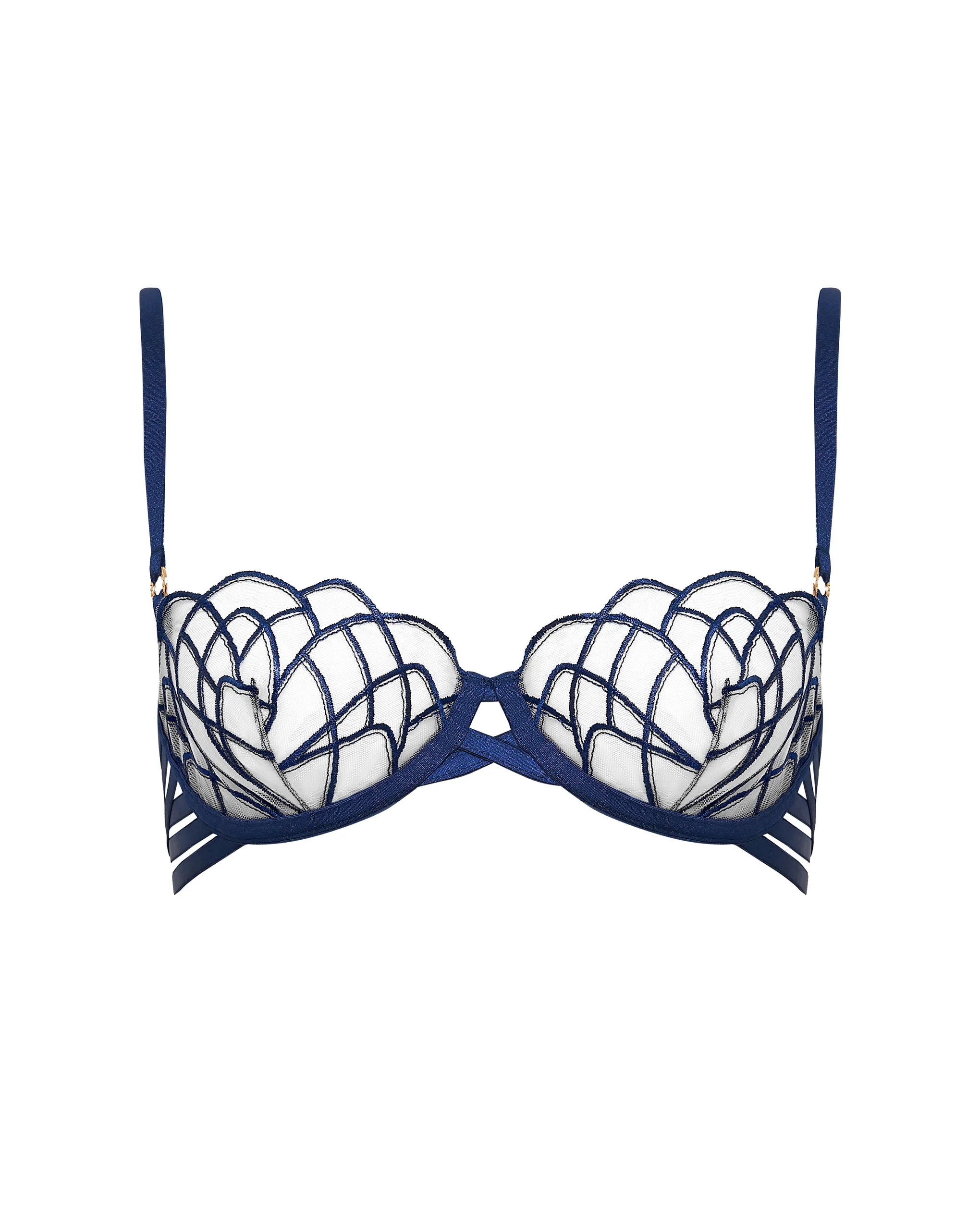 Beatrix Reggiseno Blu Scuro/Trasparente - Image 5