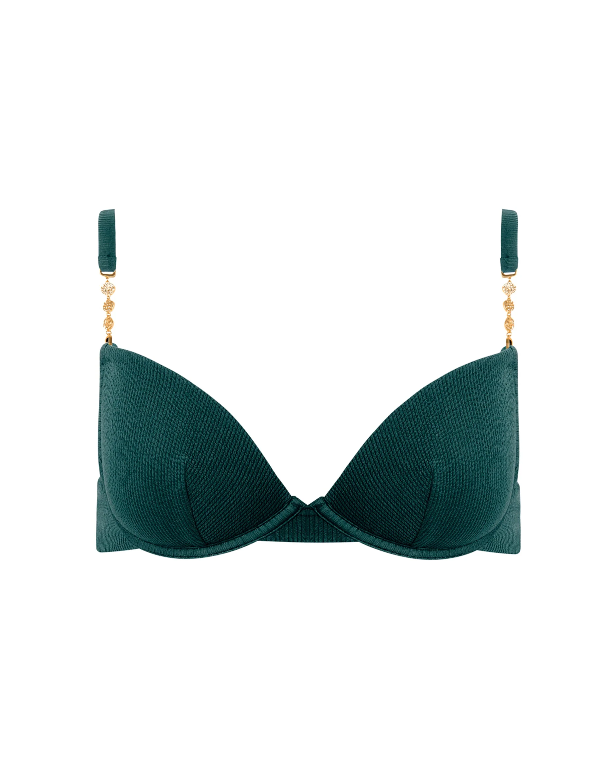 Caspian Bikini Top con Ferretto Verde Petrolio - Image 5