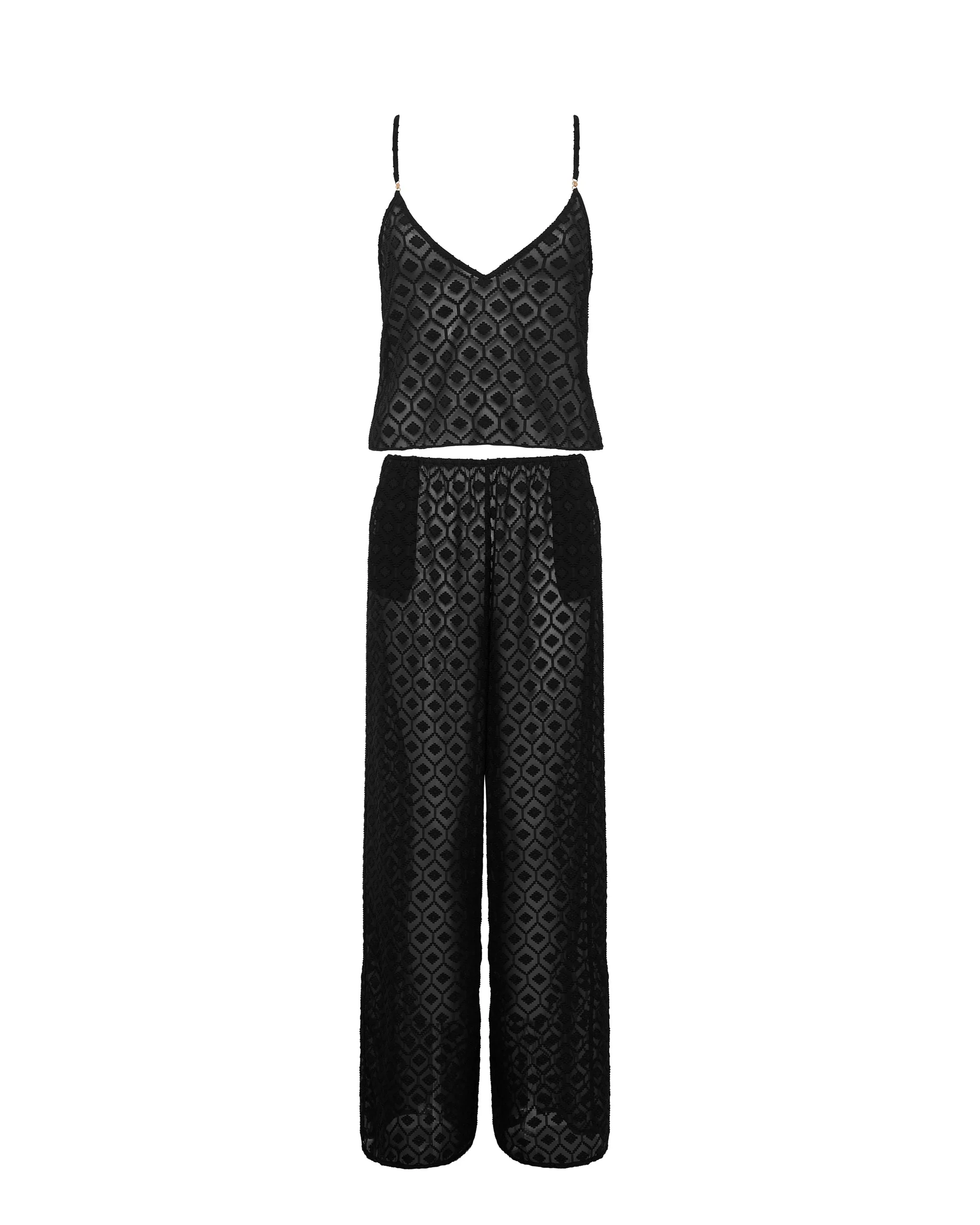 Cassat Set Top e Pantaloni Nero - Image 5