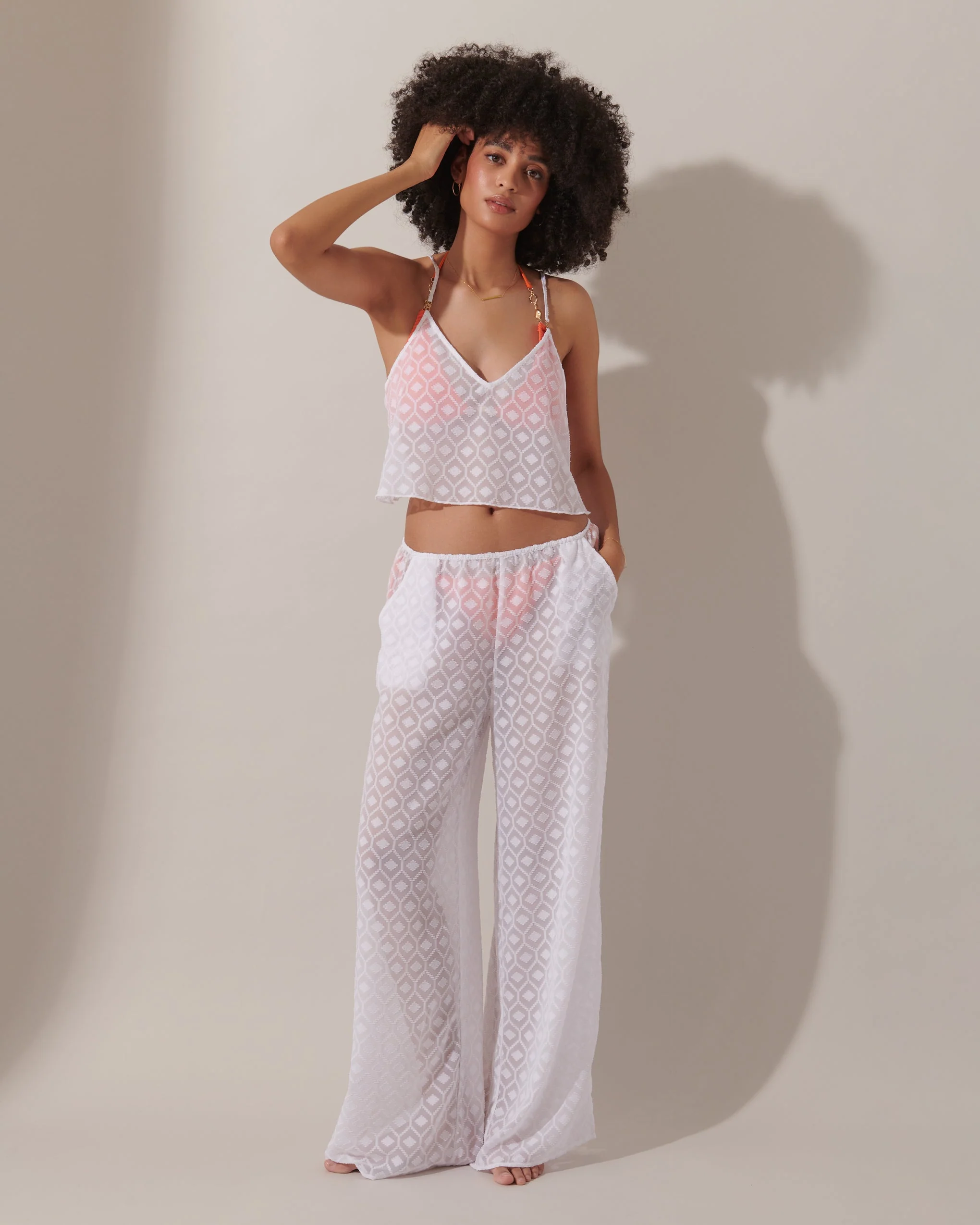 Cassat Set Top e Pantaloni Bianco - Image 11