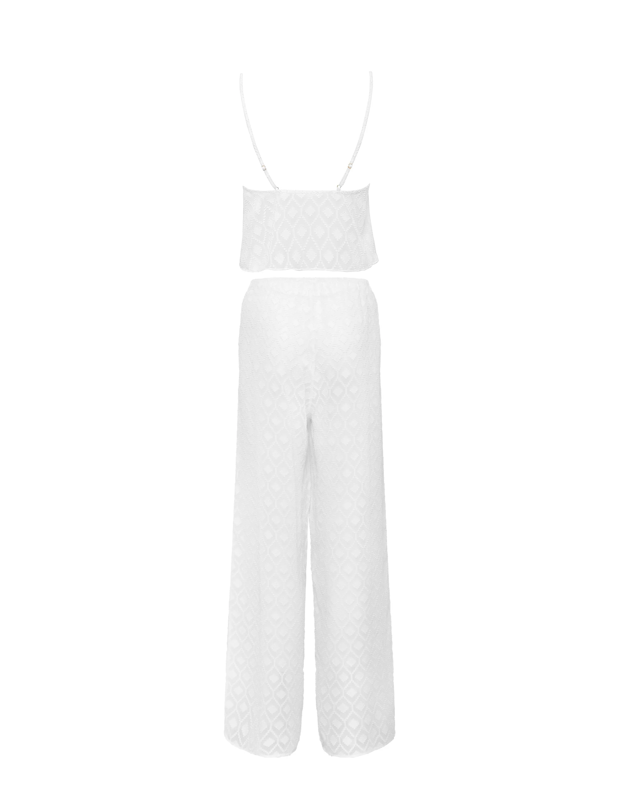Cassat Set Top e Pantaloni Bianco - Image 6