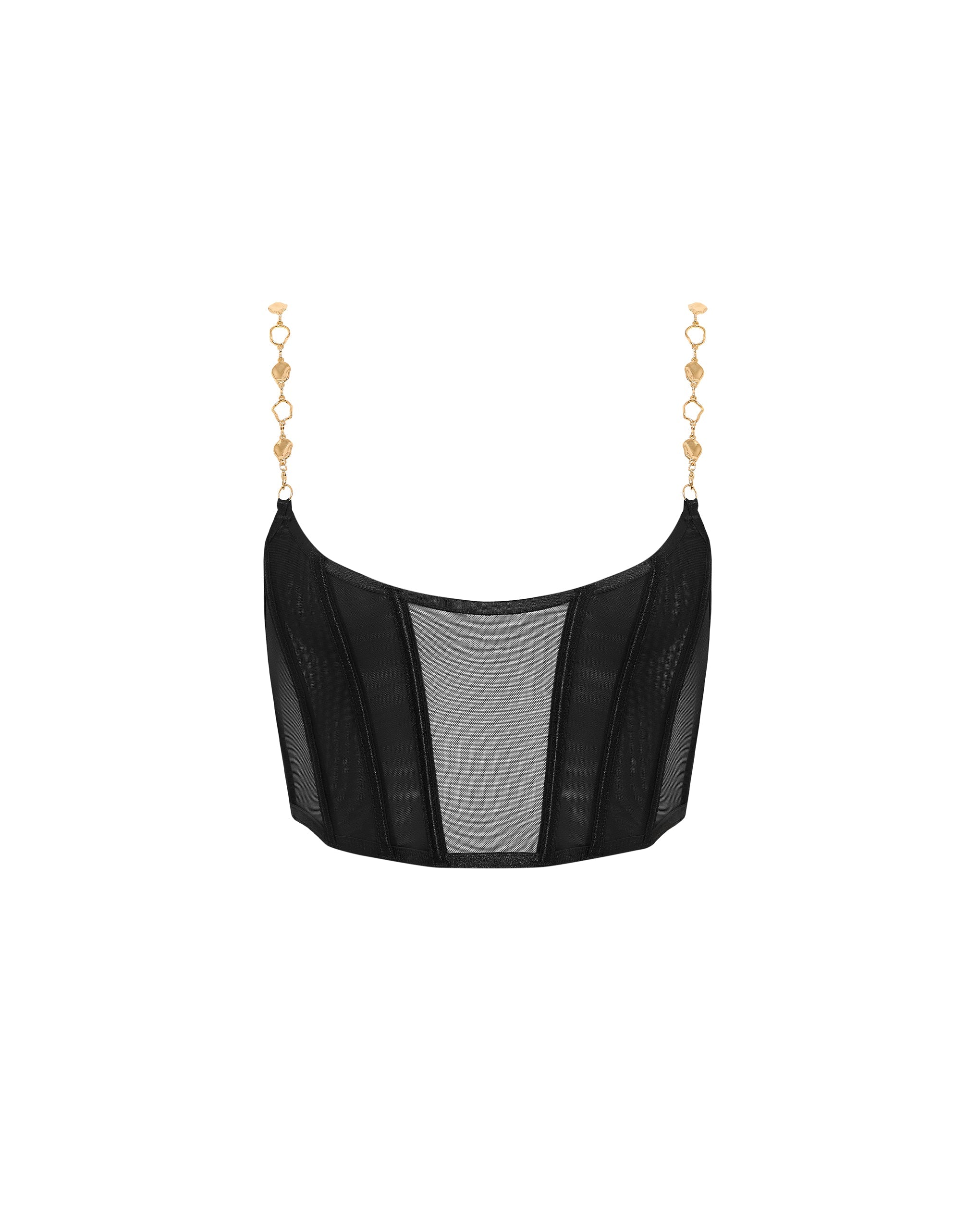 Emery Bustier Nero/Oro - Image 5