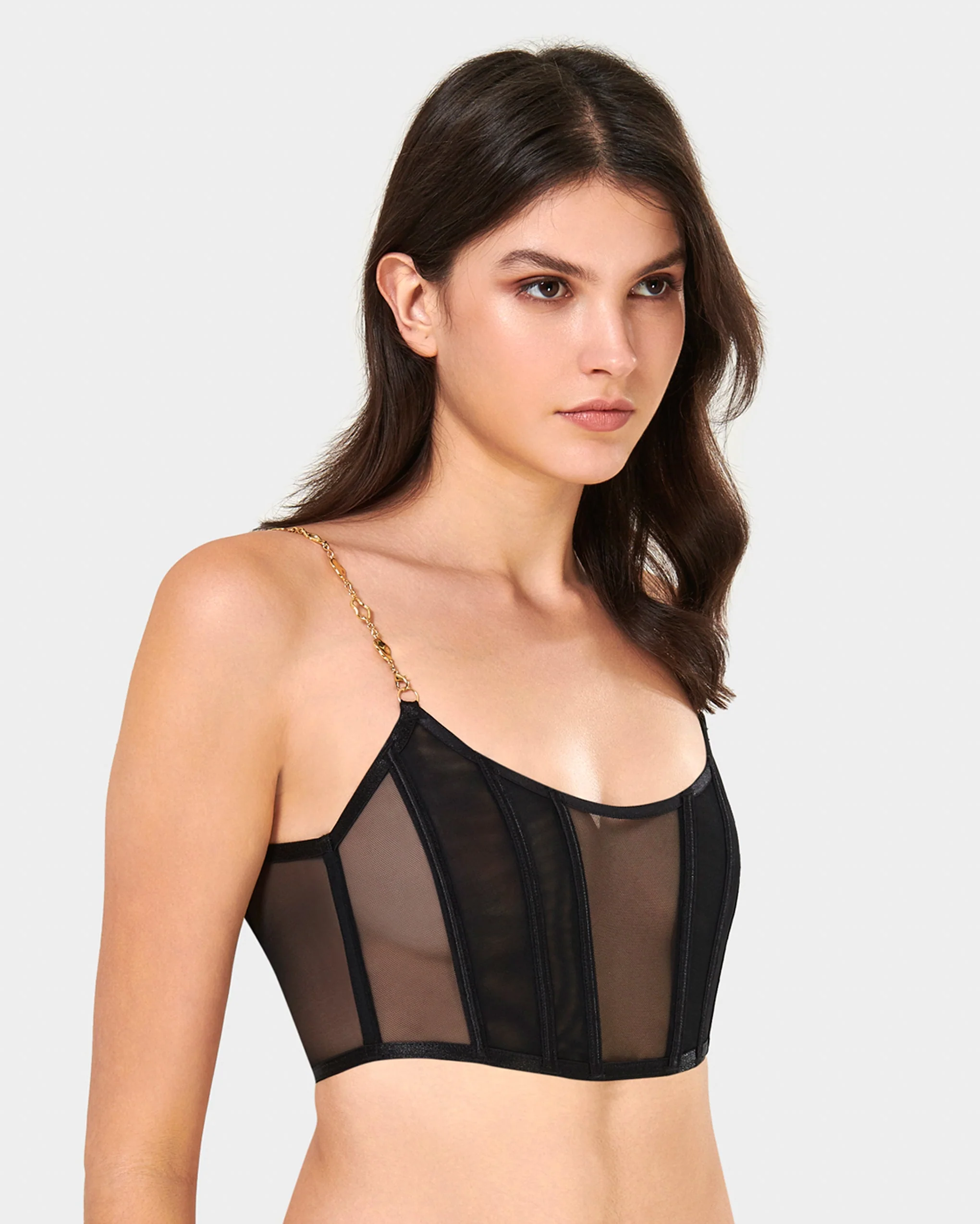 Emery Bustier Nero/Oro - Image 7