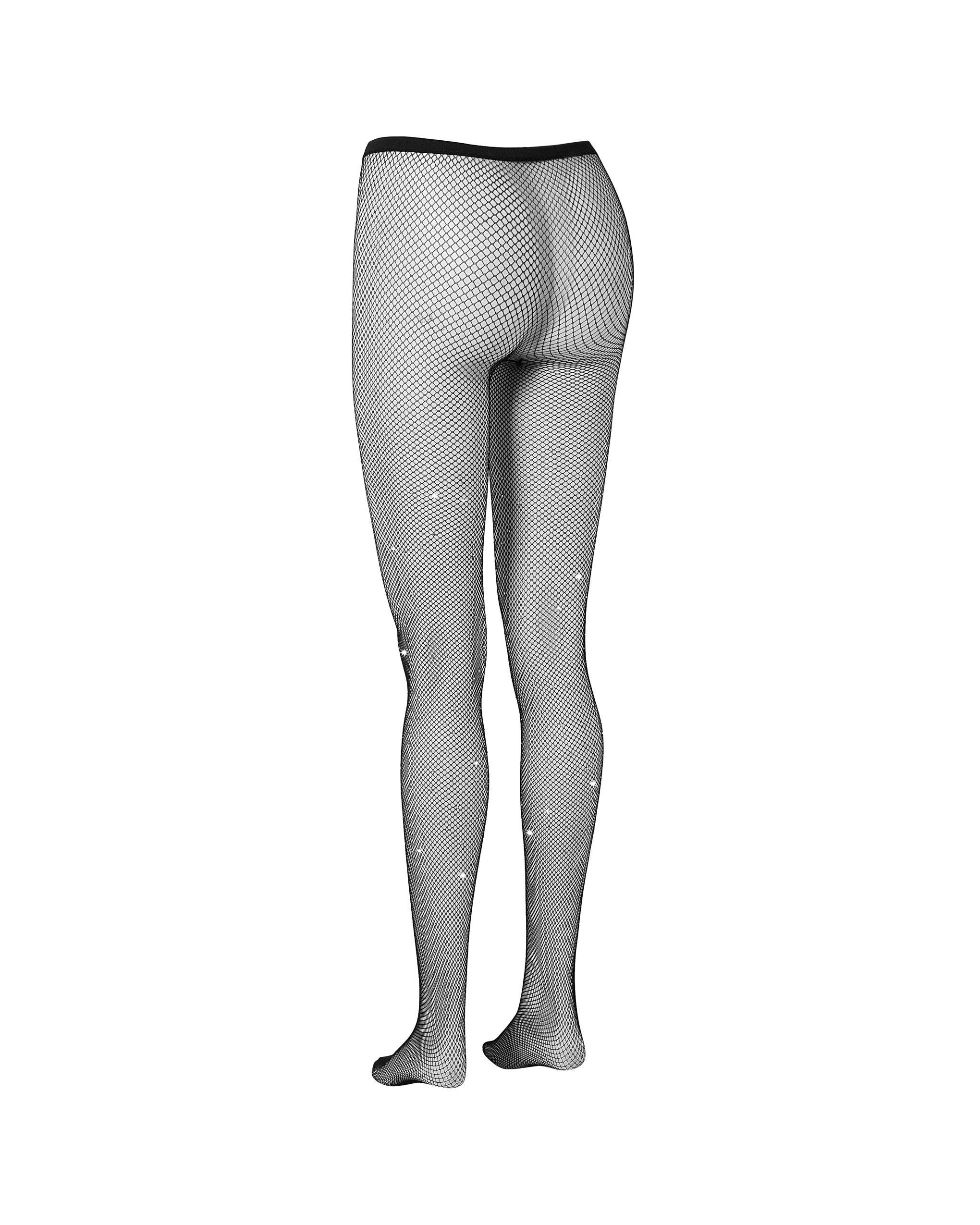 Collant a Rete con Gemme Neri - Image 6