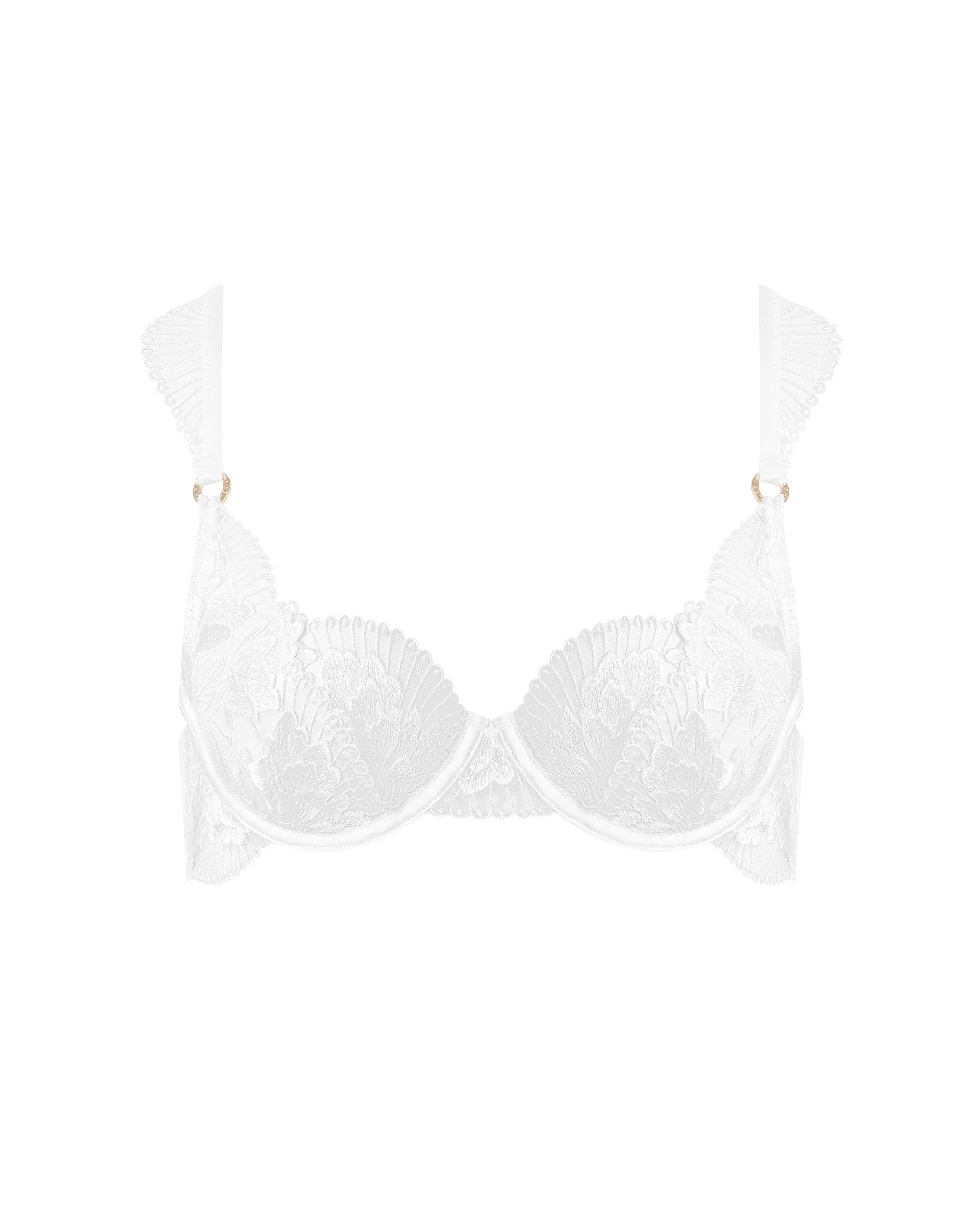 Gabriella Reggiseno Ricamato Floreale Bianco - Image 5