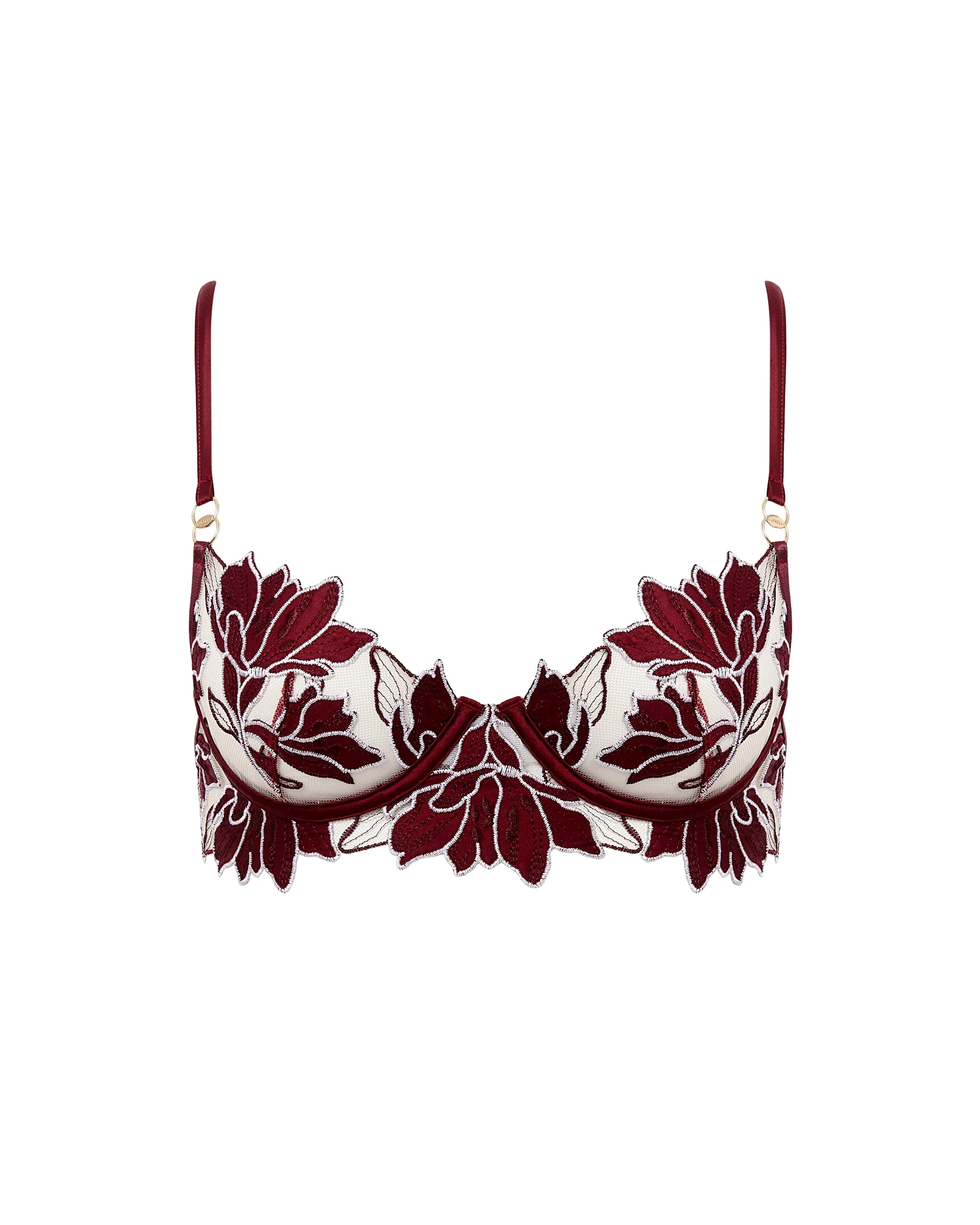 Geneva Reggiseno Ricamato Longline Ciliegia - Image 5