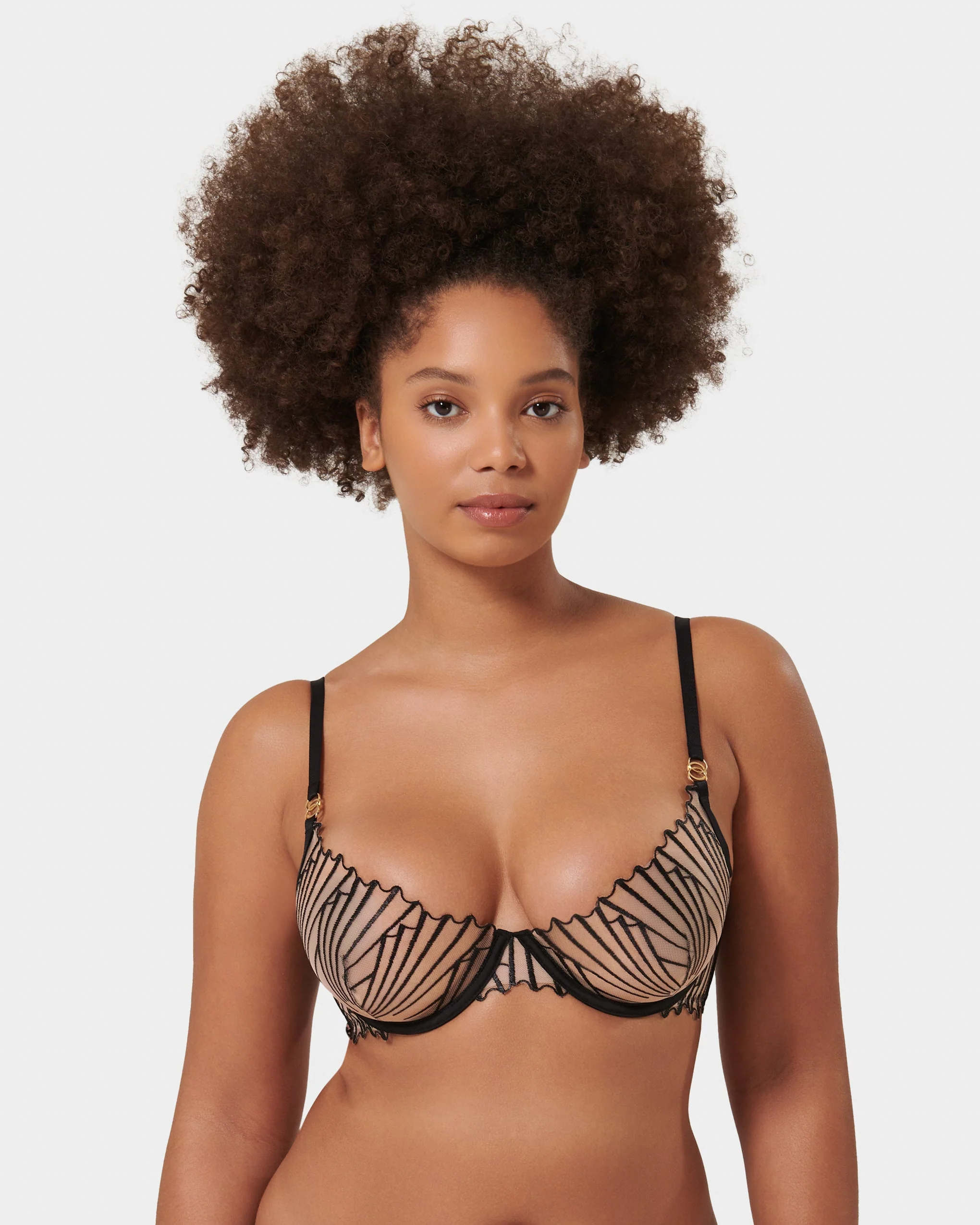Goya Reggiseno Trasparente/Nero