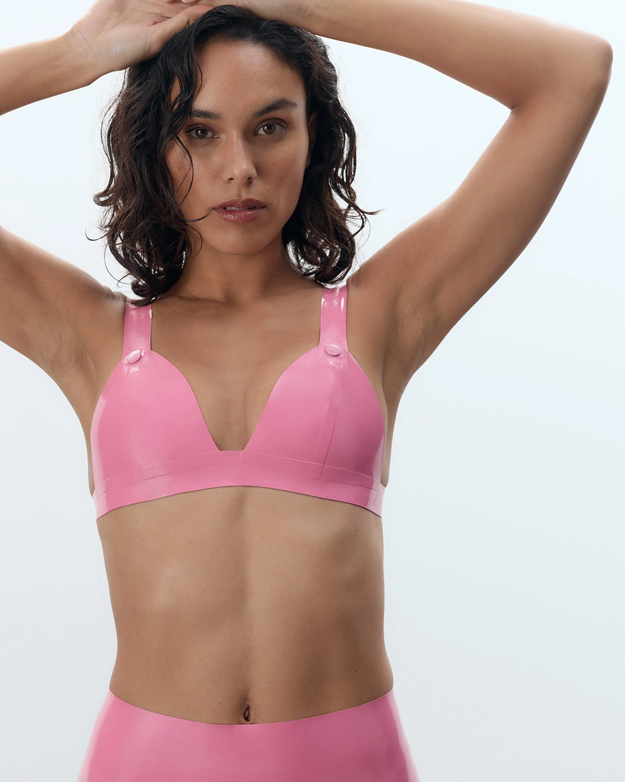 Latex Reggiseno Morbido Rosa Bubblegum