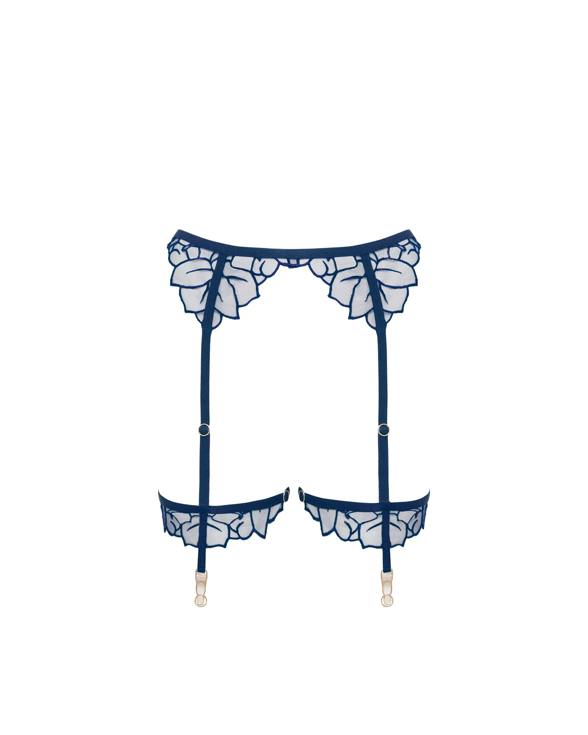 Laurel Harness da Coscia con Reggicalze Blu Navy - Image 5