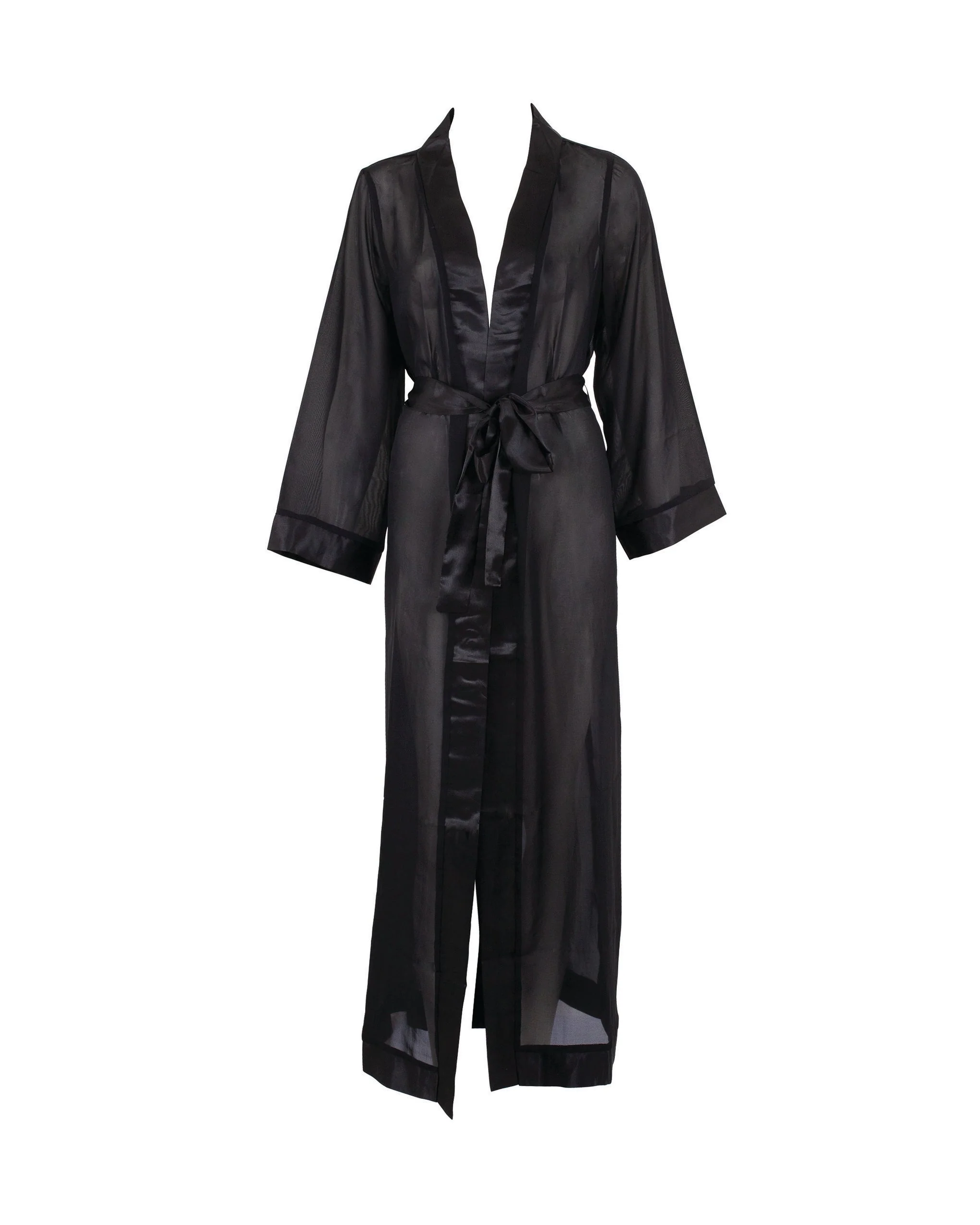 Marcella Kimono Lungo Nero - Image 5