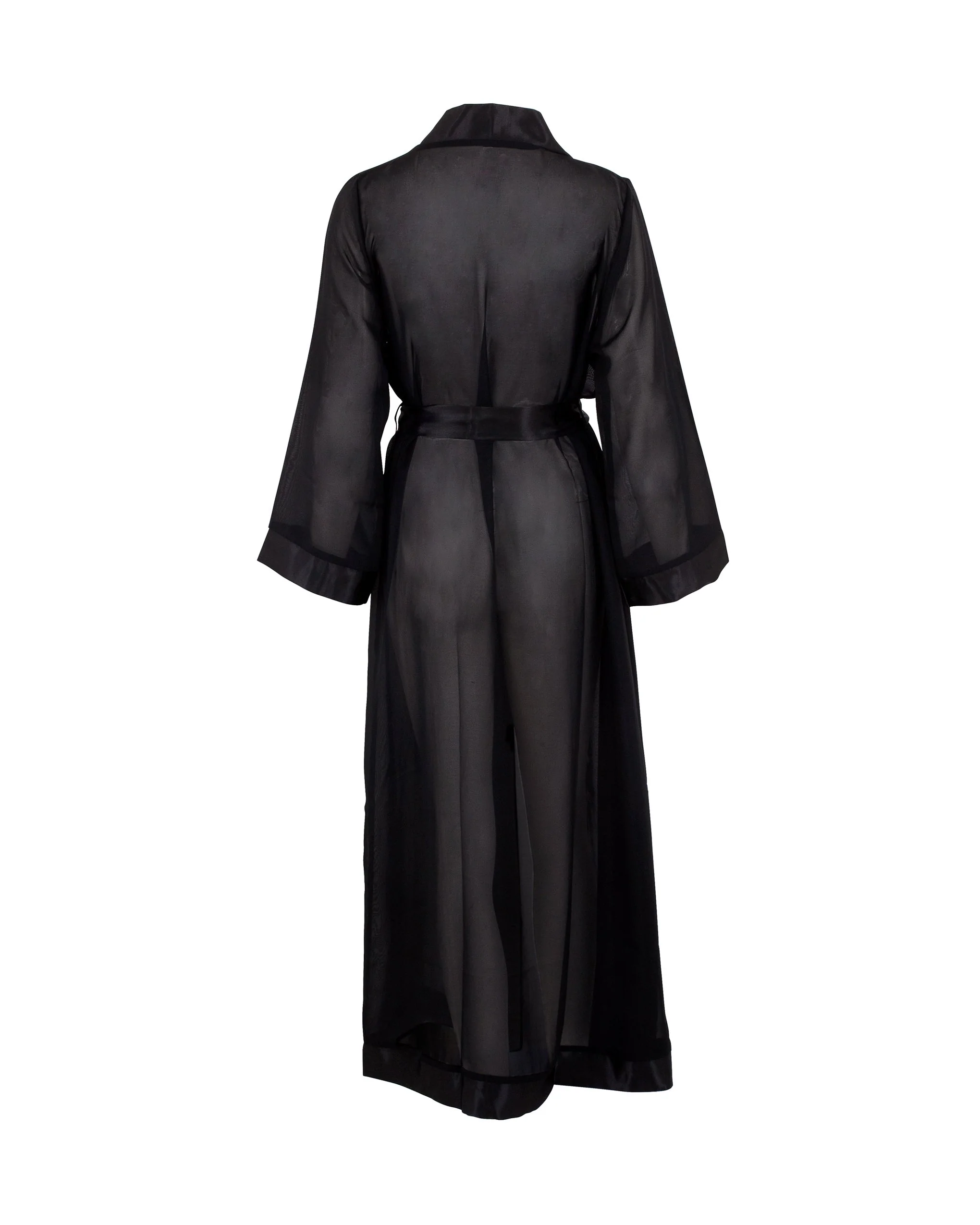 Marcella Kimono Lungo Nero - Image 6