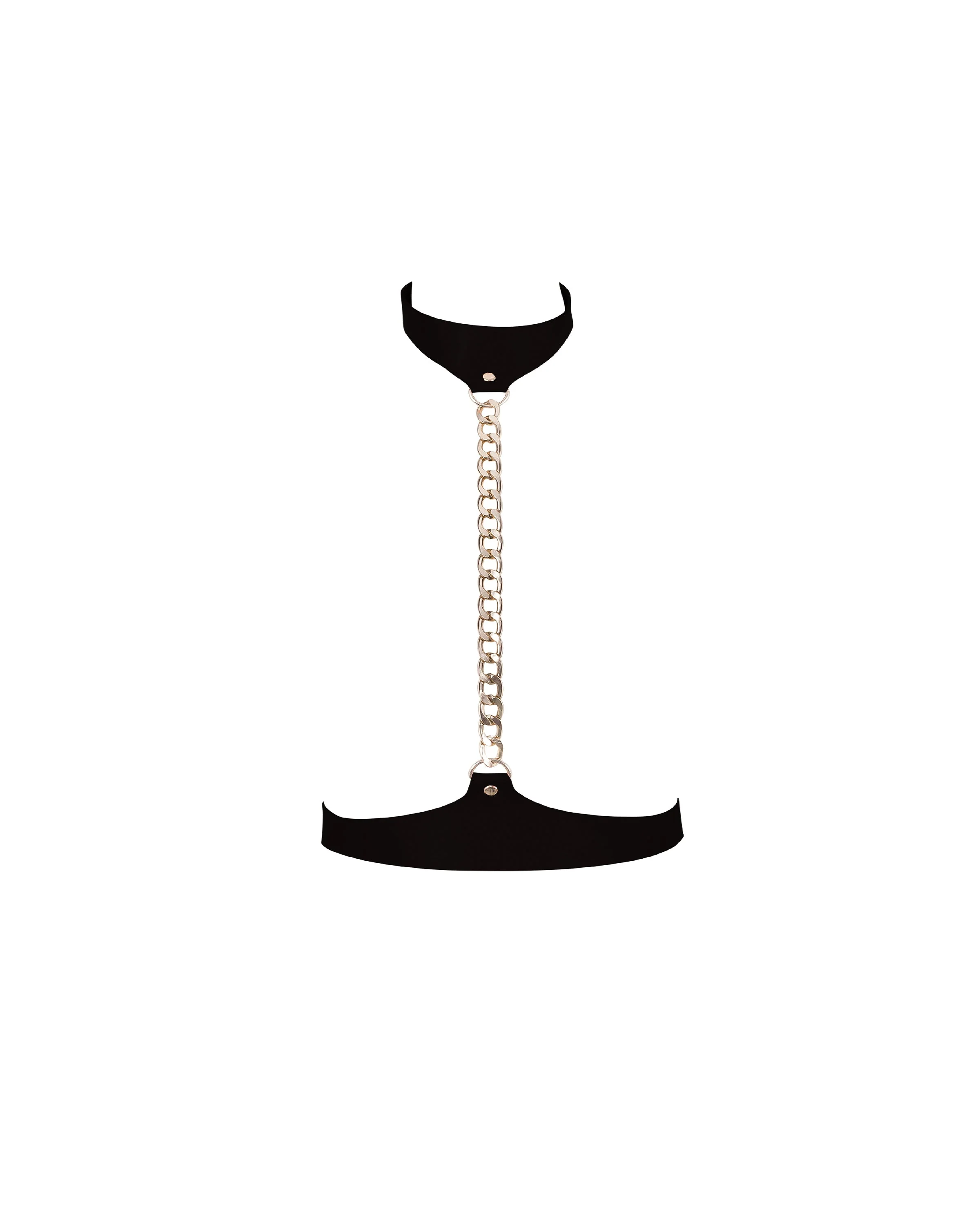 Lotus Harness In Ecopelle Nera/Oro - Image 5