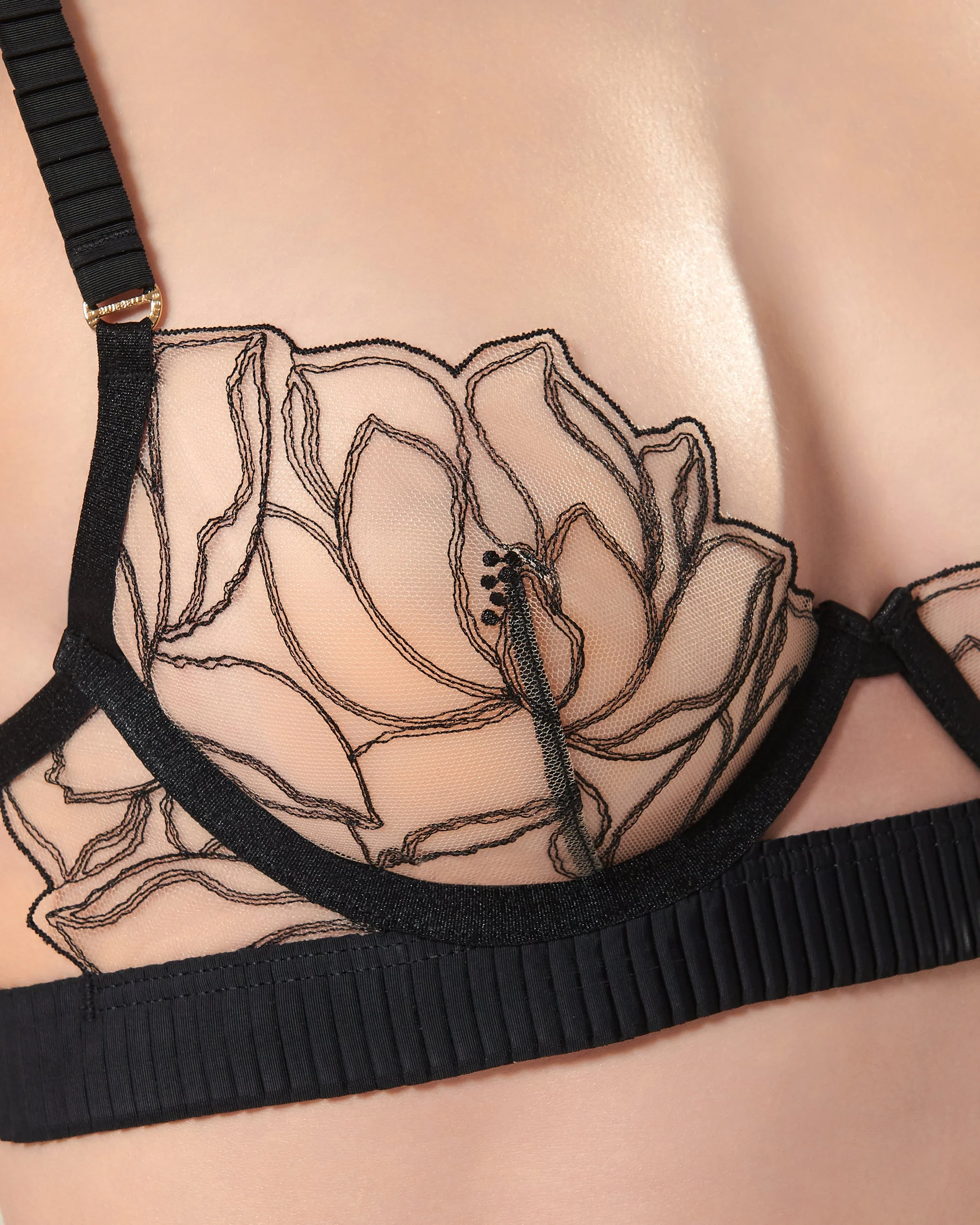Maia Reggiseno Trasparente/Nero - Image 4