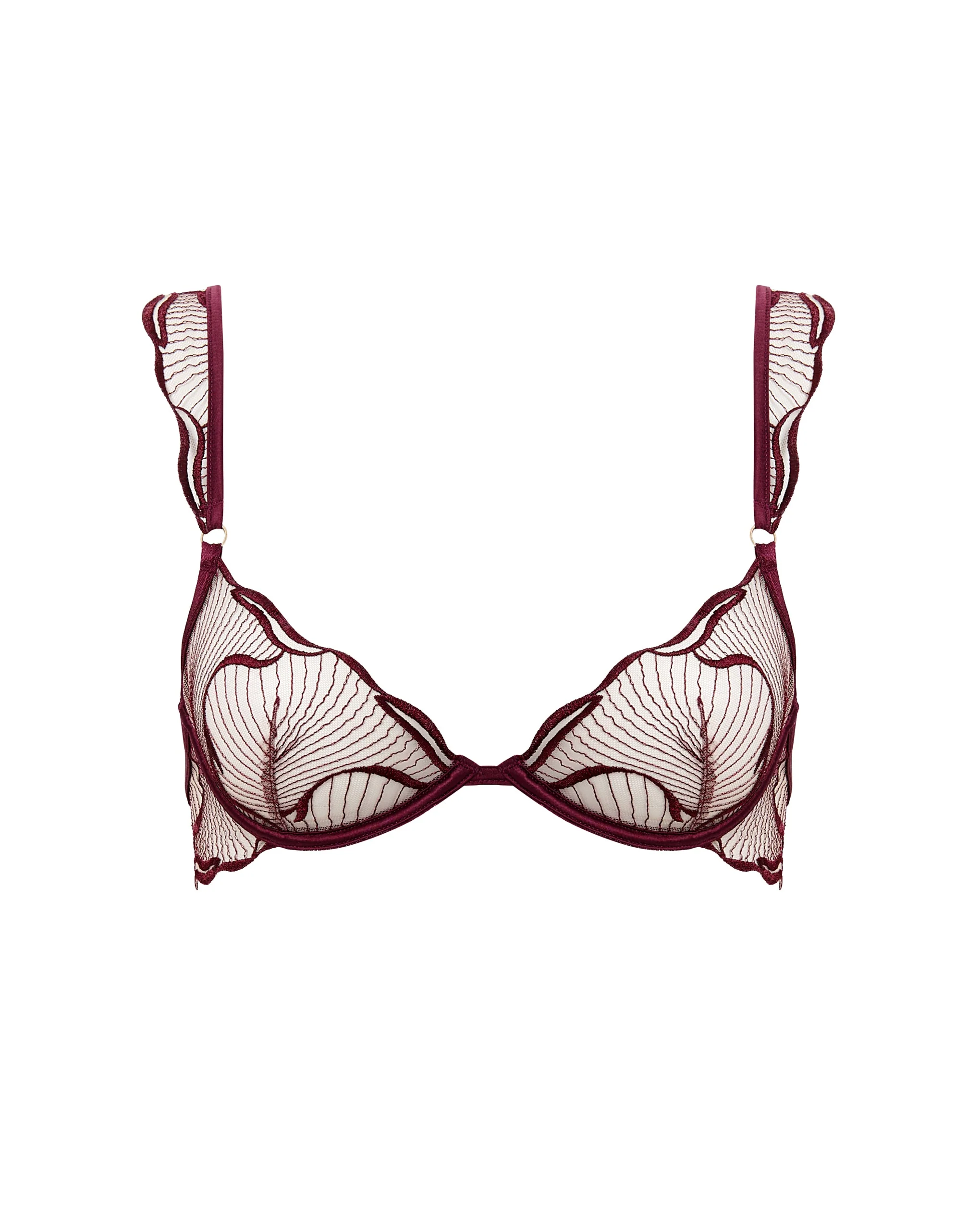 Marabel Reggiseno Ricamato Ciliegia/Trasparente - Image 5