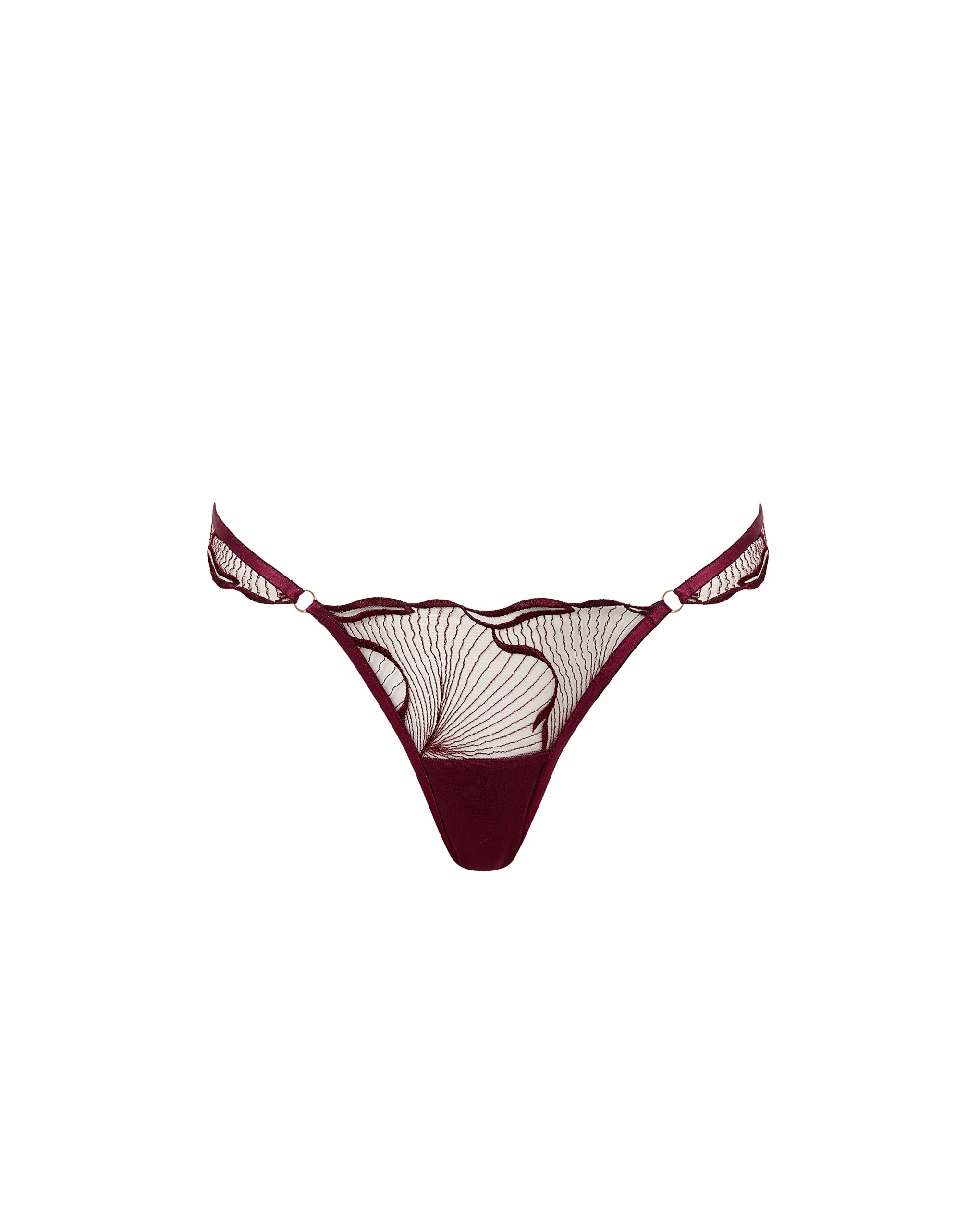 Marabel Slip Ricamato Ciliegia/Trasparente - Image 5