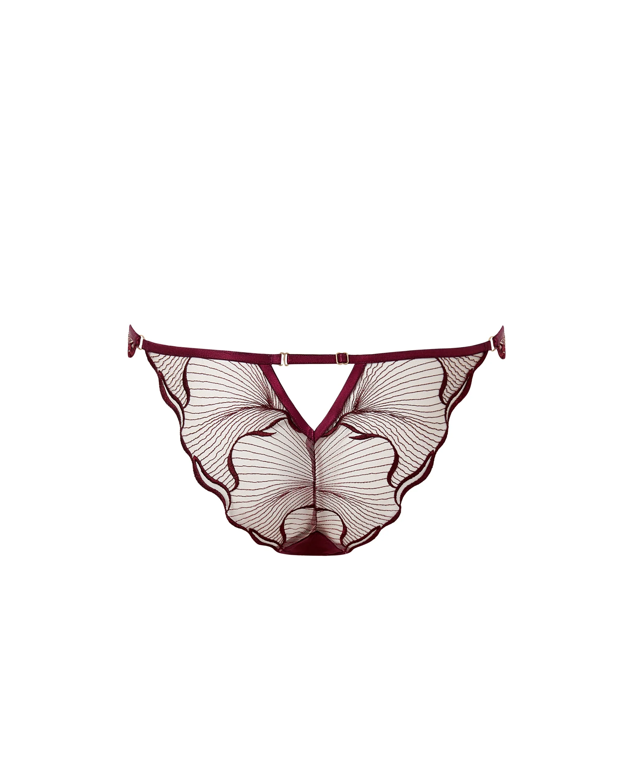 Marabel Slip Ricamato Ciliegia/Trasparente - Image 6