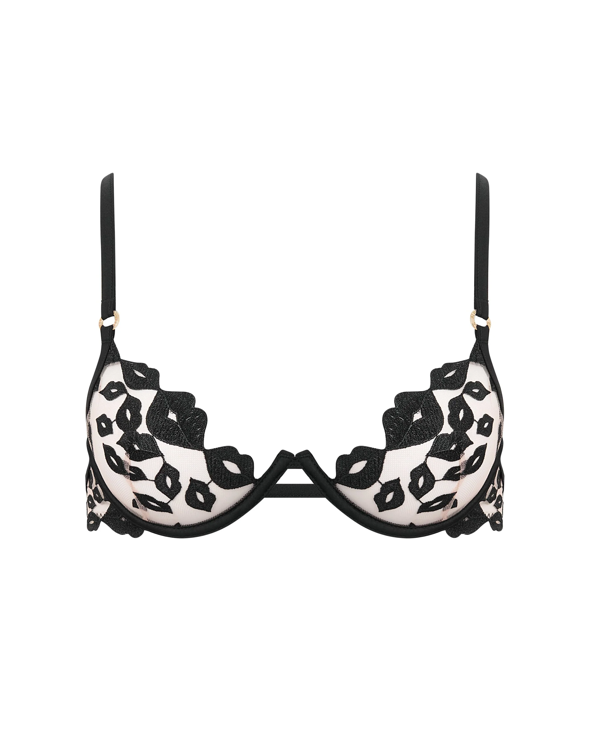 Marian Reggiseno Ricamato Nero - Image 5