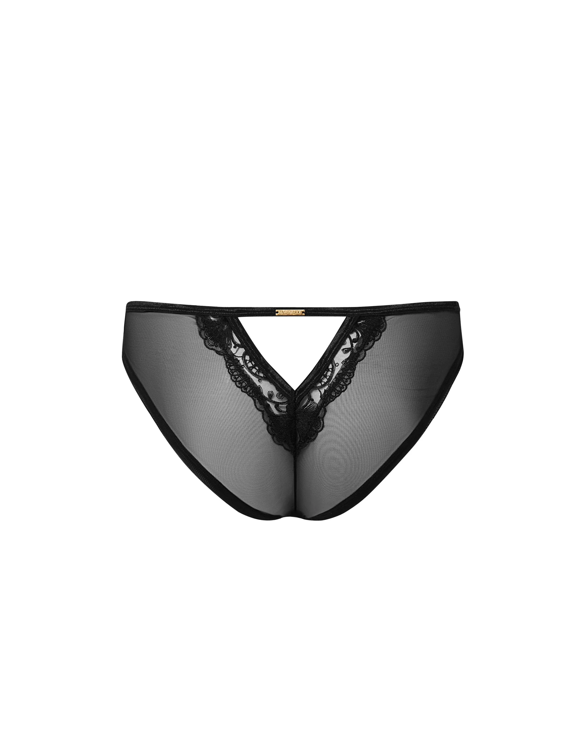 Marseille Slip con Lati in Mesh Nero - Image 6