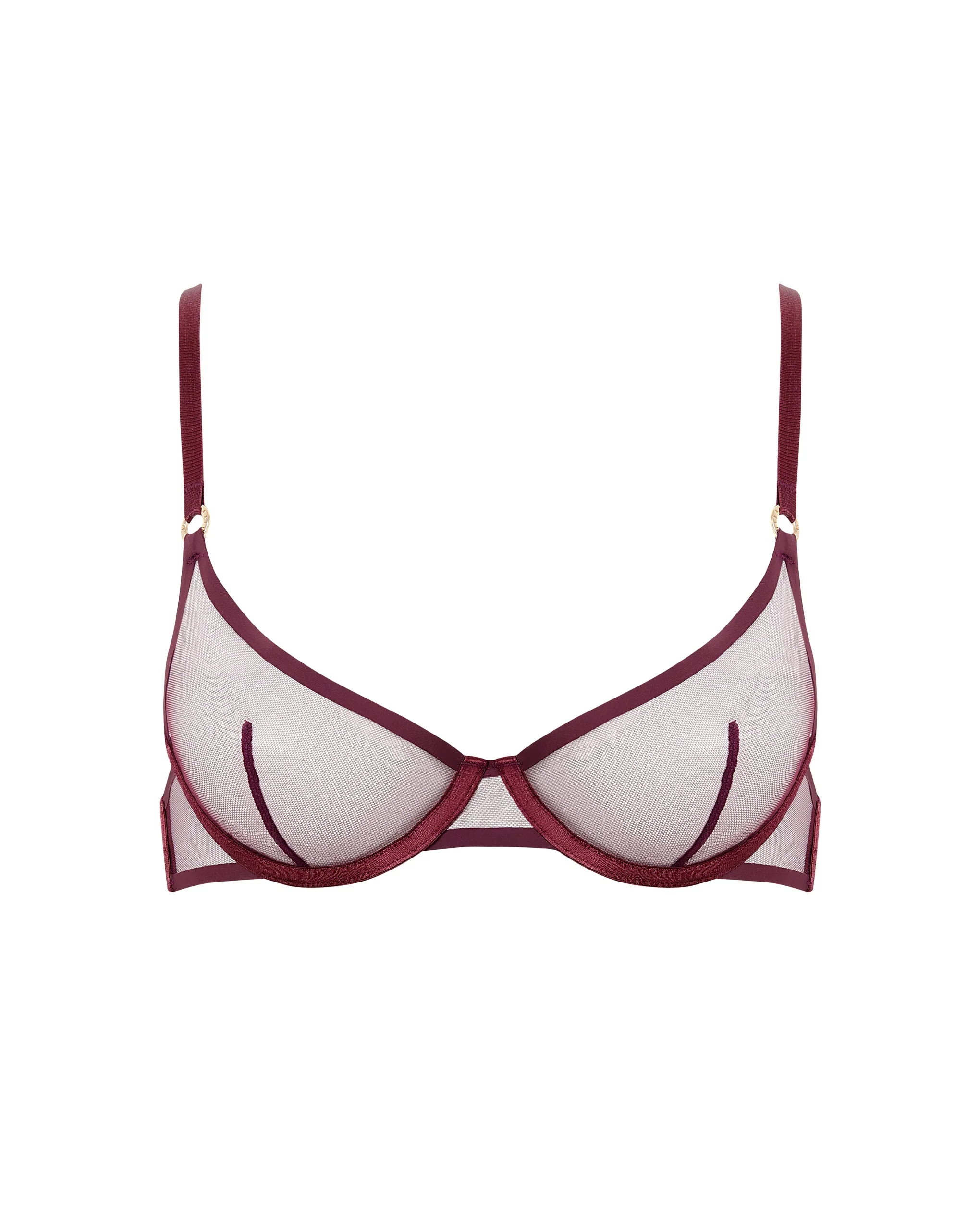 Naomi Reggiseno in Mesh Ciliegia - Image 5
