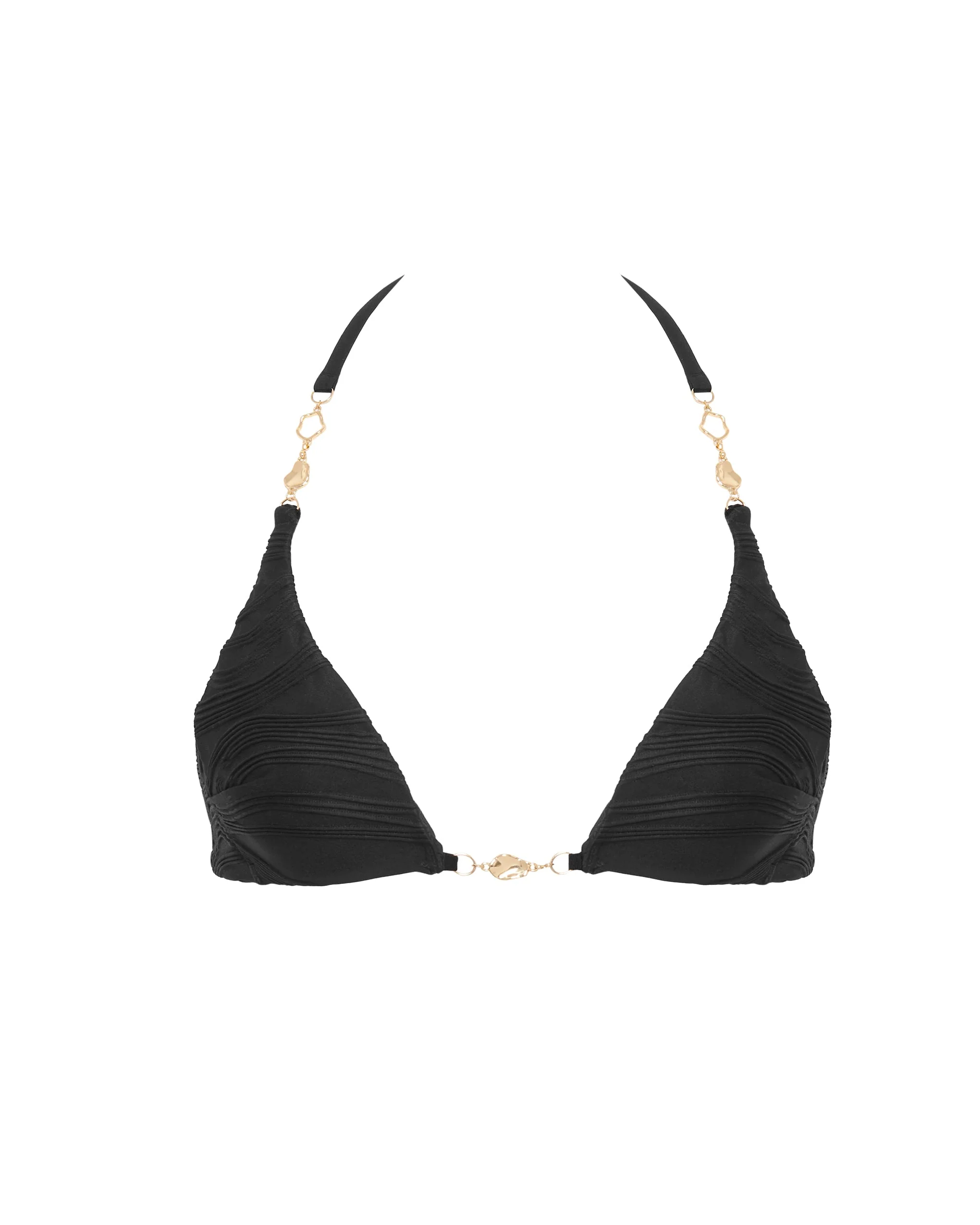 Orta Bikini Top a Triangolo Nero - Image 5