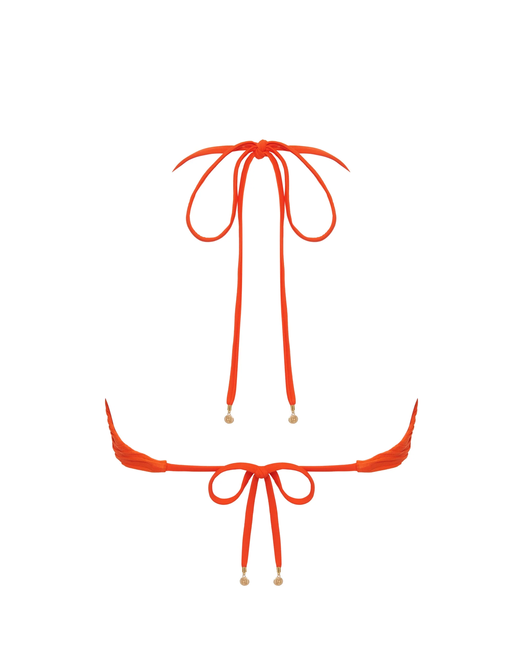 Orta Bikini Top a Triangolo Arancione - Image 6