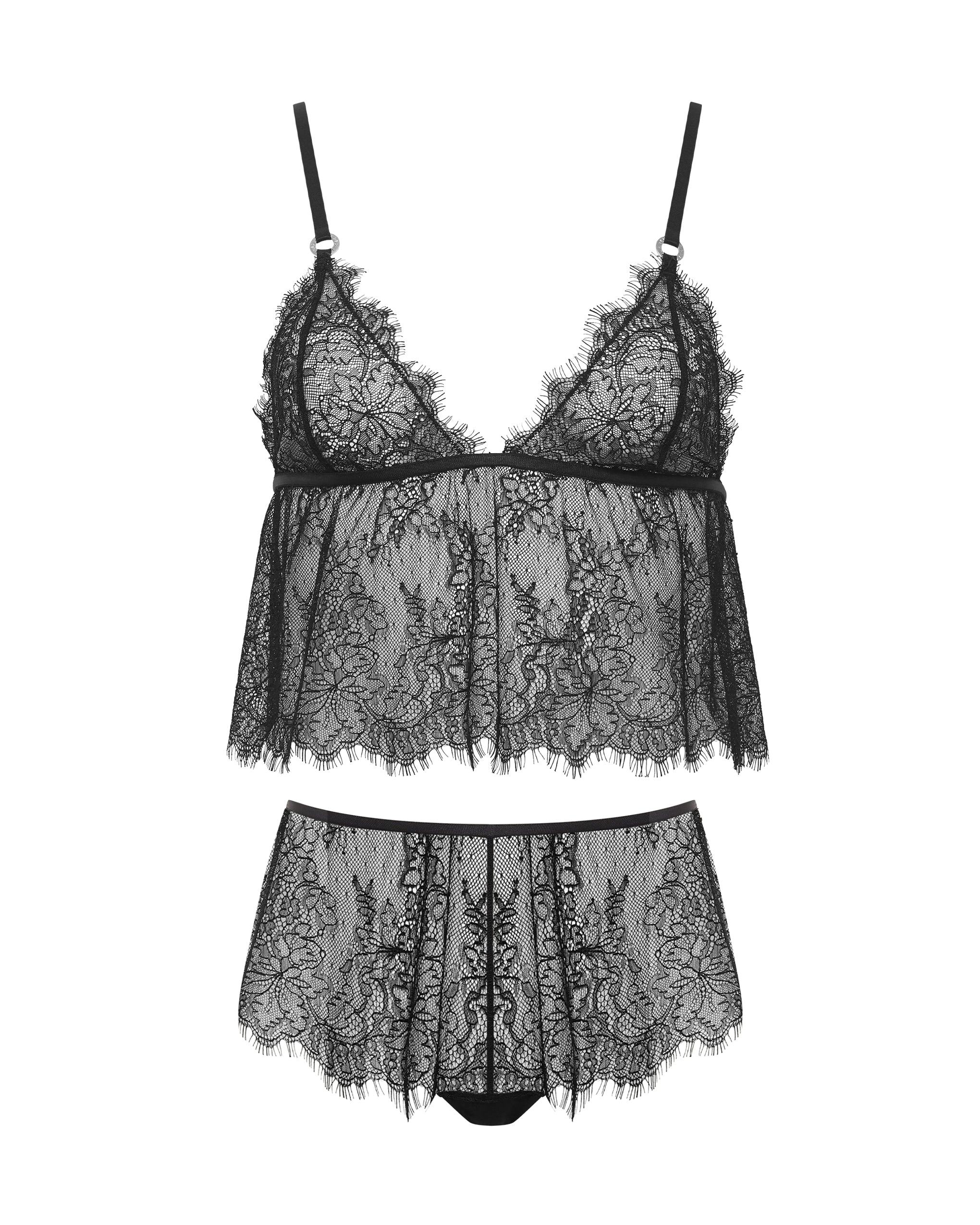 Peony Set Top E Short Nero - Image 5