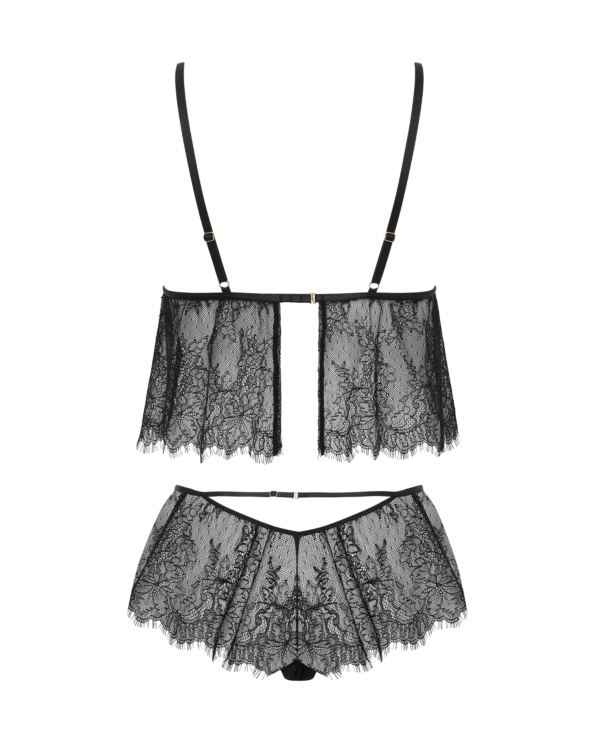 Peony Set Top E Short Nero - Image 6