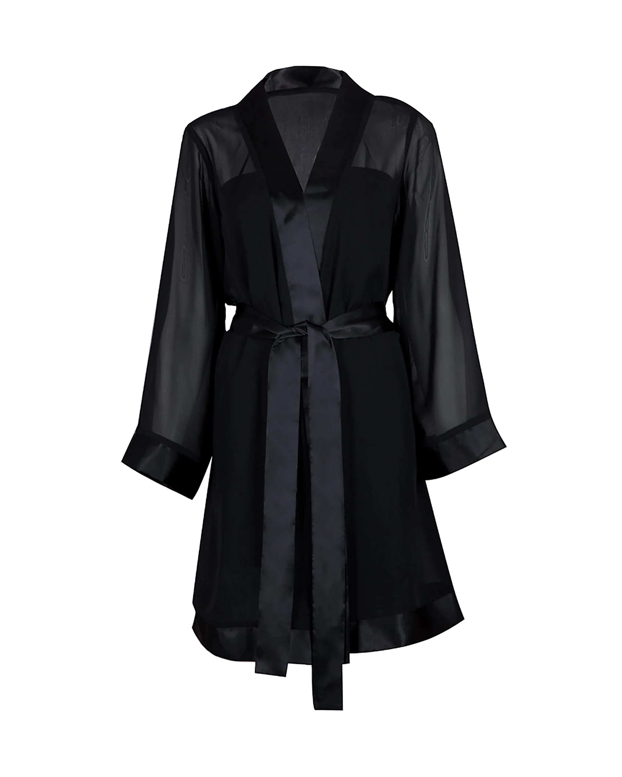 Chiffon Kimono Nero - Image 5