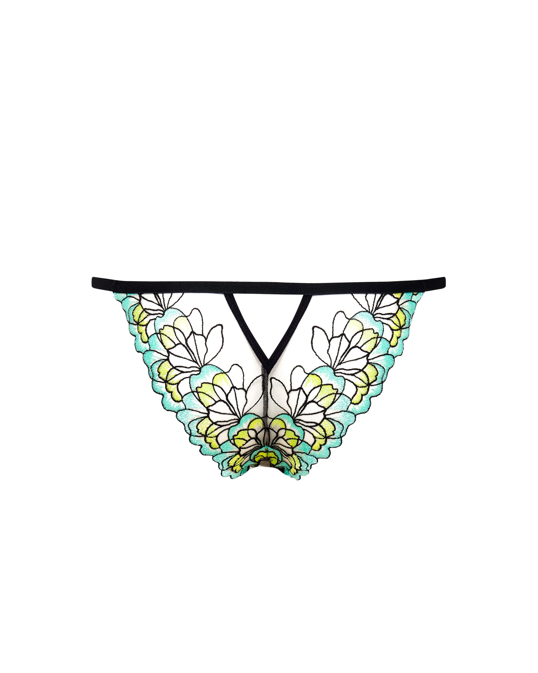 Serena Slip Verde Menta/Giallo Limone/Nero - Image 6