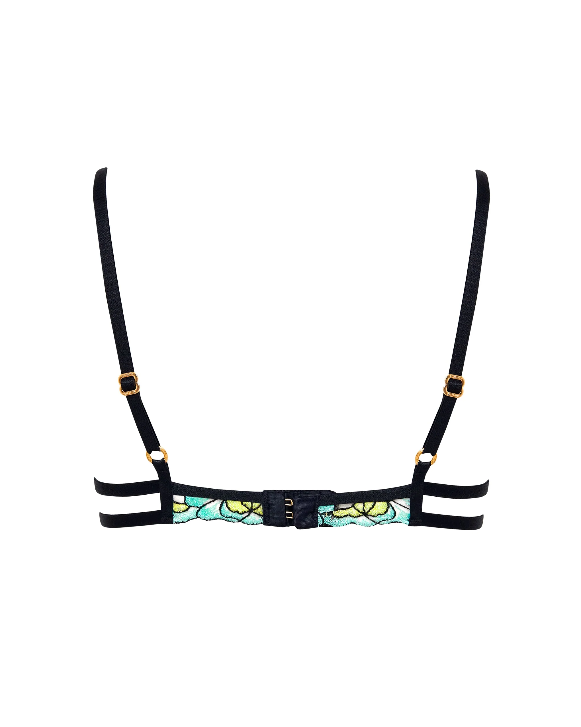 Serena Reggiseno con Ferretto Verde Menta/Giallo Limone/Nero - Image 6