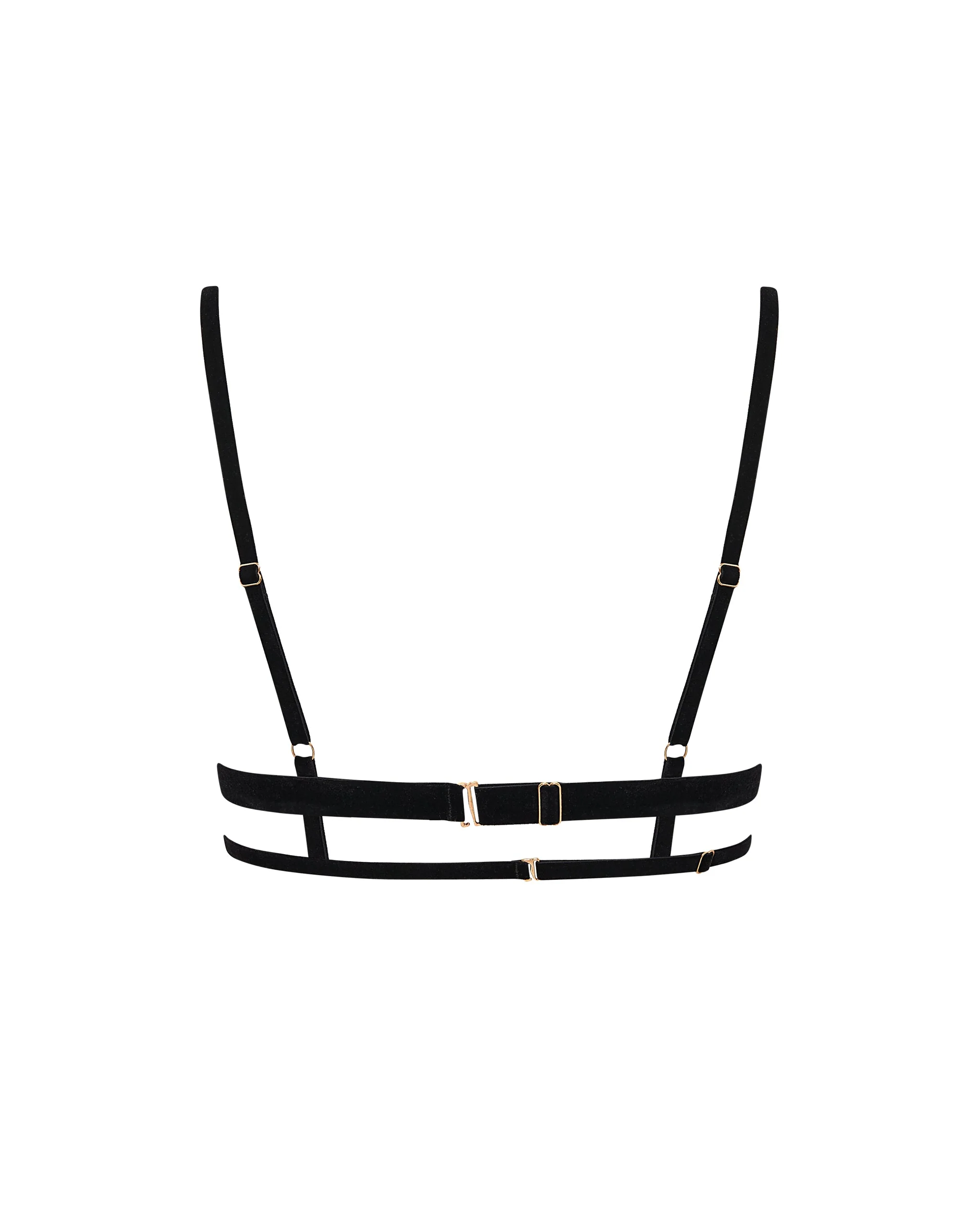 Simone Reggiseno Aperto Senza Ferretto Nero/Oro - Image 6