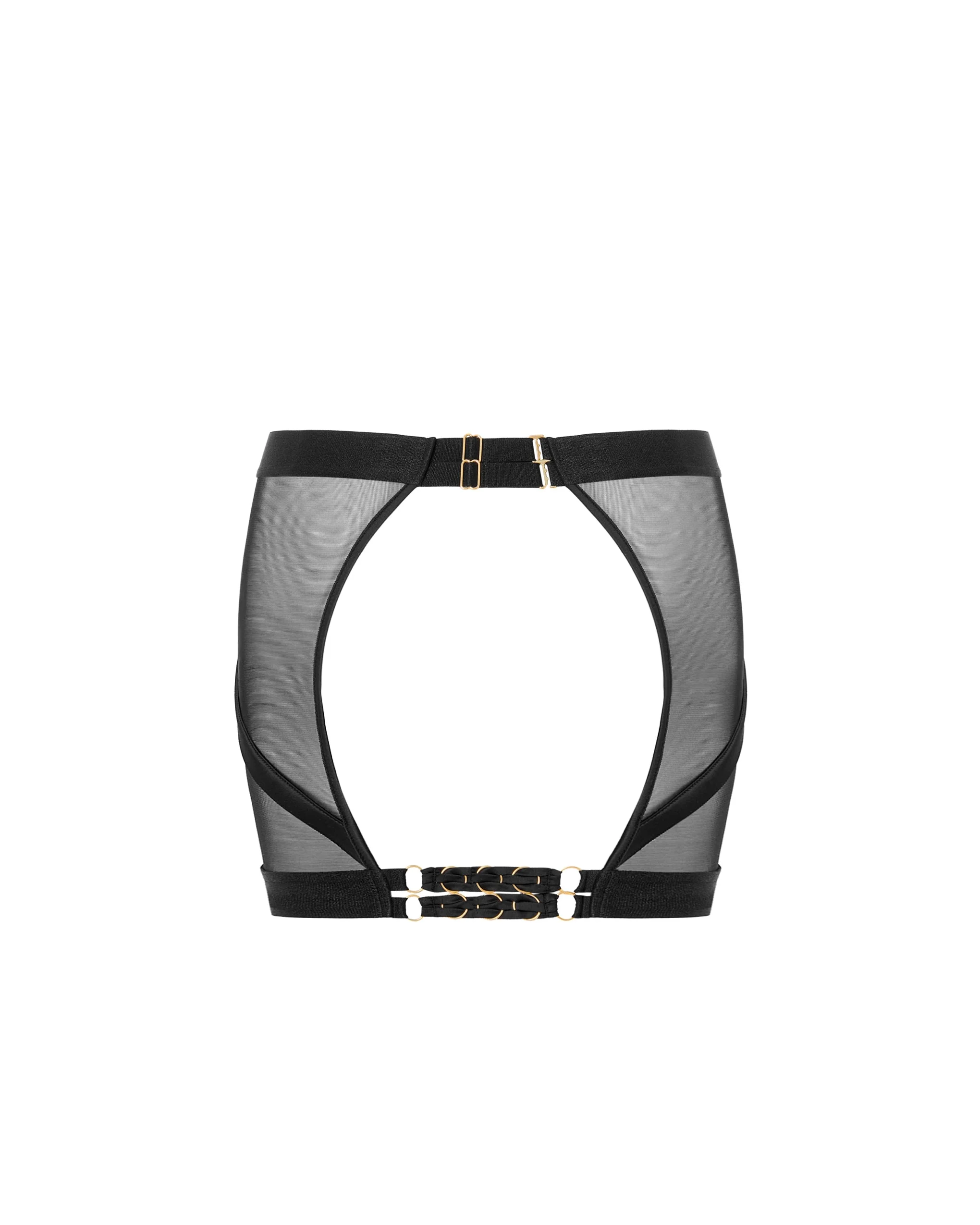 Suri Gonna Aperta sul retro in Mesh Nera - Image 6