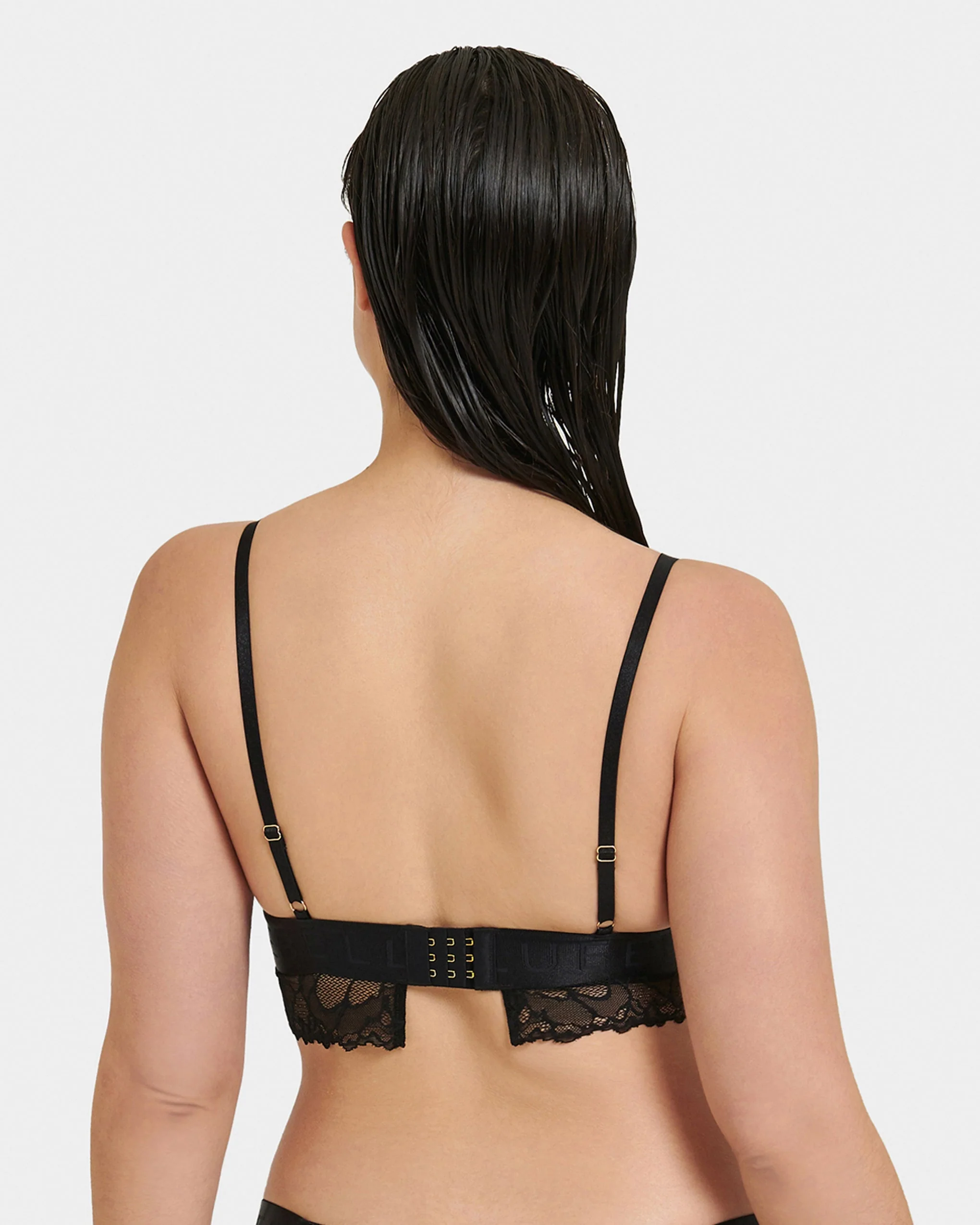 Tori Bralette In Pizzo Nero - Image 10