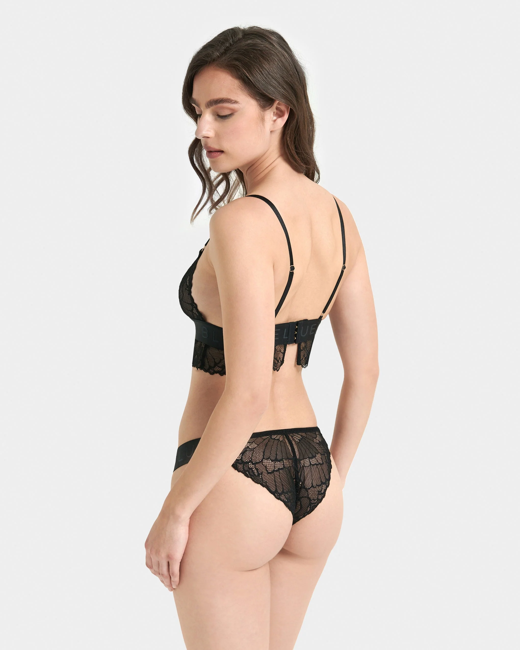 Tori Bralette In Pizzo Nero - Image 8