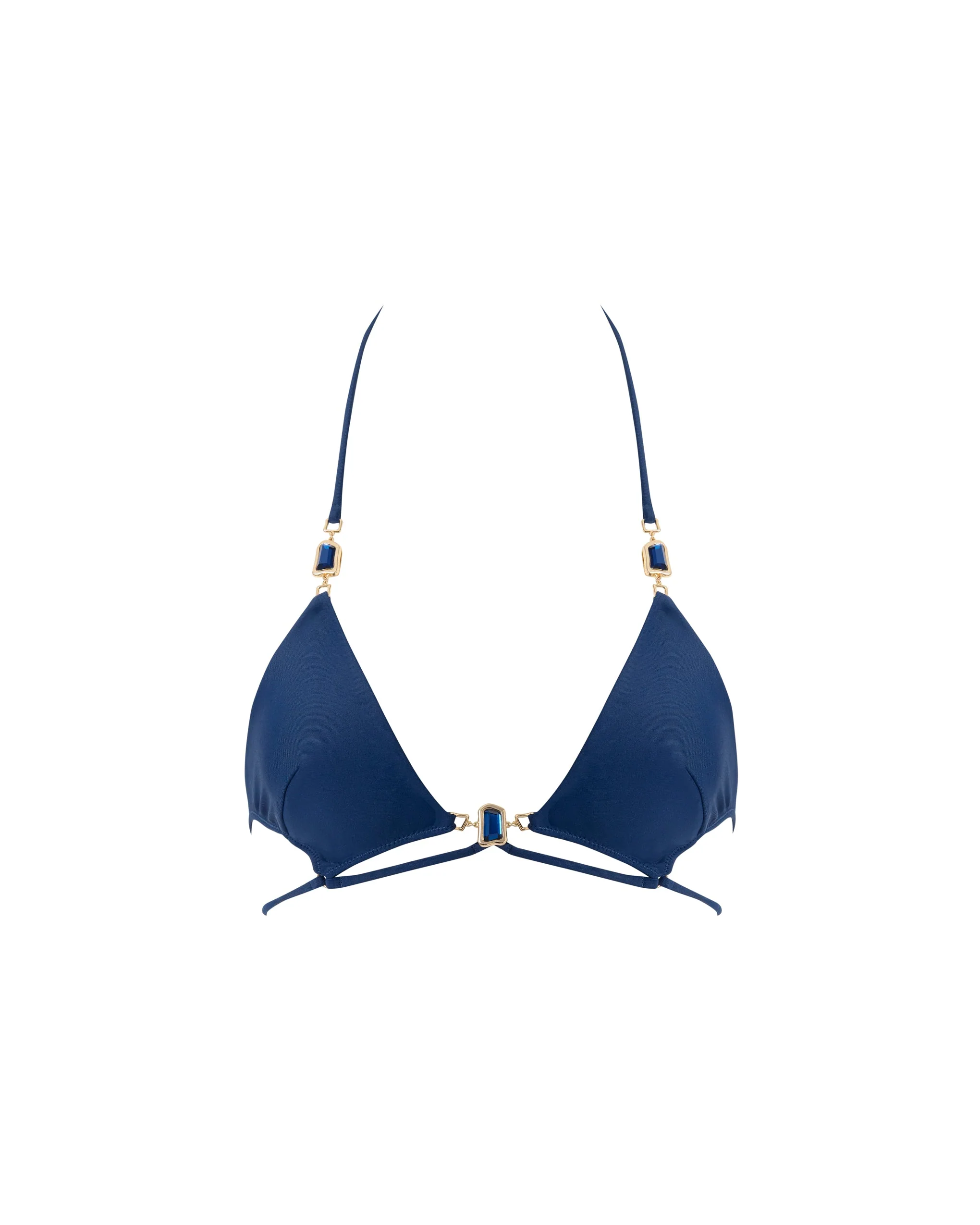 Venice Bikini Top a Triangolo Blu - Image 5